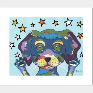 PET Store Puppy Pick Me Dog Painting - Cute Dog Art Posters and Art